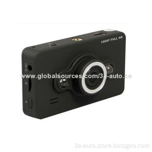 Car DVR with full HD 1080p 2.7-inch display A+ HD lens, 5M pixels H.264 G-sensor